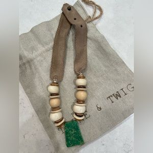 Twine and twig necklace